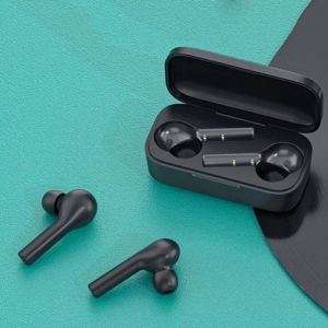 QCY T5 TWS Bluetooth mikrofonos fülhallgató fekete